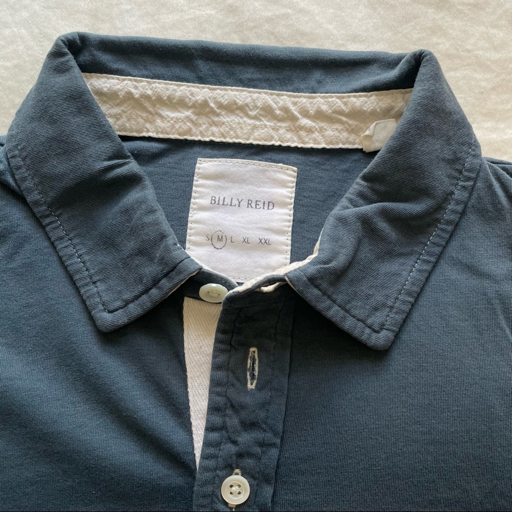 Billy Reid polo shirt M - Picture 2 of 4